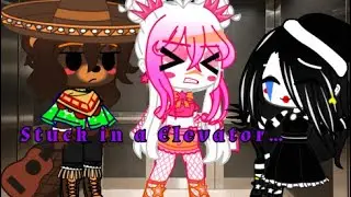 Stuck in a Elevator… | El Chip, Ft. Chica, Security Puppet | FNaF Gacha Club Skit