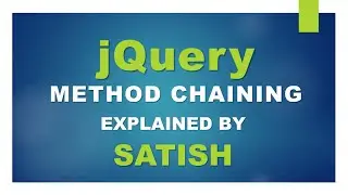 learn jQuery,  method chaining   