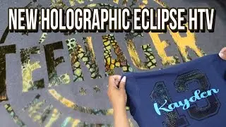The New Holographic Eclipse HTV from SISER | Three New patterns (knockout design)  How to Cut & Weed