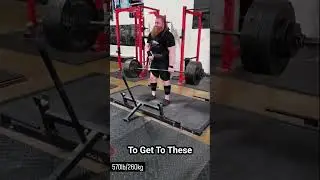Adaptive Strongman James Spurgin Deadlifts 570-Pound Triple #deadlift #strongman #powerlifting