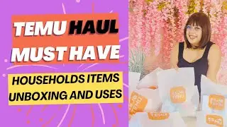 TEMU  HAUL | MUST HAVE HOUSEHOLD ITEMS | UNBOXING AND USES