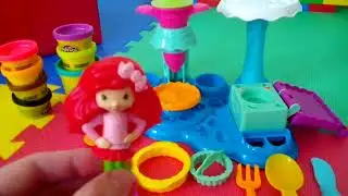 Play-Doh. Play-Doh фабрика пирожных. Английский язык для детей.