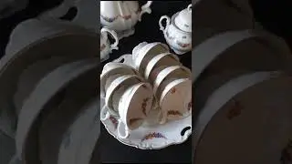 Очень красивый чайно-кофейный сервис из фарфора, Германия. Продается. Смотрите описание.
