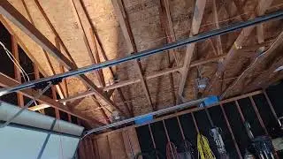 Garage copper air line install