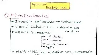 TYPES OF HARDNESS TEST / HARDNESS