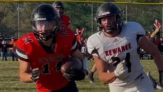 Highlights-Olney 🏈 vs Kewanee-🐅’s Stay Unbeaten @ 10-0-Playoffs Round 1-Featuring Postgame!