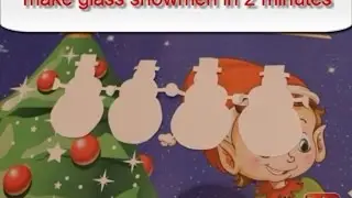 make glass snowmen in 2 minutes