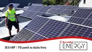 Montaż 110 paneli fotowoltaicznych na dachu z blachy rąbkowej