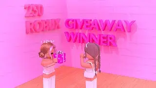 Winner of 250 Robux Giveaway!! 🤫🤭 || ItsGlcssy