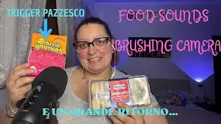 #asmr FOOD SOUNDS - BRUSHING CAMERA - UN TRIGGER PAZZESCO E UN GRANDE RITORNO... 💤🫠🧽🖌️🧹💋