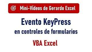 Evento KeyPress en controles de formulario - VBA Excel