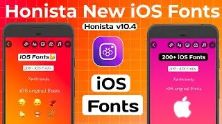 How to get iOS Fonts in Honista v10.3💝 iphone Fonts For Honista|| 200+ Fonts in Honista