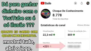 Quanto eu ganho com quase 9K de inscritos