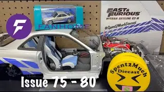 FanHome - Nissan Skyline GT-R R34 Build Issue 75 - 80 Diecast Collector Unboxing Fast & Furious 1:8