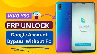 Vivo Y93 frp bypass (Without Pc) | Vivo Y93 (1814) google account bypass