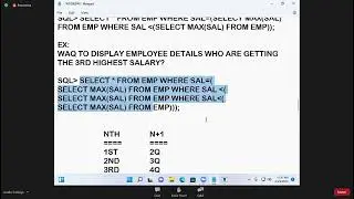 Multiple Rows Sub-Query || Multiple Column Sub-Query - Oracle SQL V34