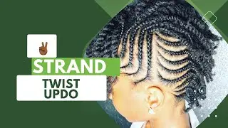 Elegant Two-Strand Twist Updo: Elevate Your Natural Hair with Naturally TC