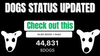 Quickly Check your status on $Dogs now and get ready for listing.