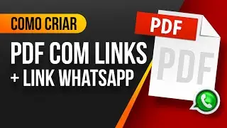 Como criar PDF com link GRATUITO + link de WhatsApp