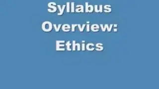 Syllabus Overview