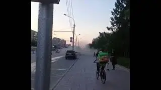 Дебил на БМВ протаранил несколько машин!#аварии #авто #shorts