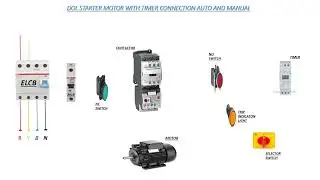 complete video for dol starter motor with timer connection auto and manual in PowerPoint 🪛🧰🪛
