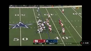 Dak Prescott throws a terrible interception vs Giants!