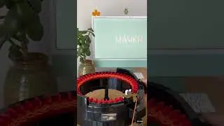 Testing MAYKR yarn in the knitting machine! Full video on my channel 🫶🏼 #knittingmachine