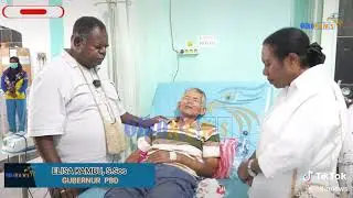 GUBERNUR PAPUA BARAT DAYA ELISA KAMBU DATANGI RUMAH SAKIT DAN MENDOAKAN ORANG SAKIT