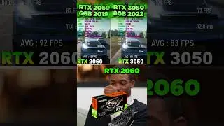 RTX 2060 6GB 2019 VS RTX 3050 8GB 2022 