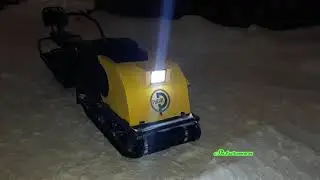 How to eliminate flickering headlights on a motorized towing vehicle?