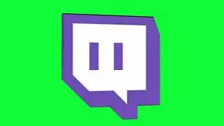 LOGO TWITCH HD 4K GREEN SCREEN 