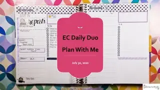 Erin Condren Daily Duo Plan With Me - Thursday, July 30