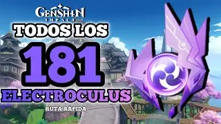 Todos los 181 ELECTROCULUS RUTA RÁPIDA | INAZUMA | Guia por ÁREAS Detallada | Genshin Impact