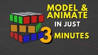 Model & Animate Rubik's Cube in Blender in Just 3 Minutes