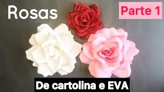 Rosa de cartolina Parte 1 (parte 2 será em EVA)