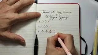 Hand Writing Exercise 1 ( El yazısı egzersizi )