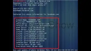 How to use Dmitry Tool in Kali Linux | Passive Information Gathering |