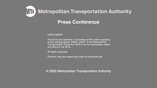 MTA Press Conference - 04/16/2020