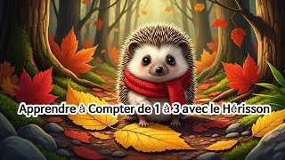 🦔 Apprendre à Compter de 1 à 3 avec le Hérisson | Chanson Éducative Bébé Français