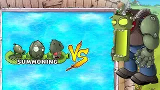 Ghost Pea vs Tiny Zombies - Plants vs Zombies Hybrid four sea | PVZ HARDEST MOD
