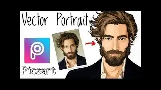Picsart tutorial || Vector portrait || portrait image editing| picsart photo editing