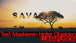 Text HINTER OBJEKTEN Maskieren - Lumafusion Tutorial