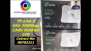 TP-Link 5ghz 23dbi 300mbps outdoor CPE610 setup