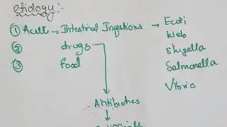 ACUTE DIARRHOEA..PART 1 ..EXAM NOTES