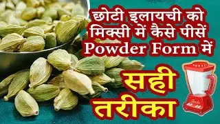 छोटी इलायची को मिक्सी Grinder में Powder में कैसे पीसें | FoodSant