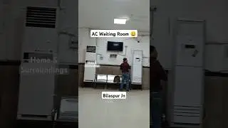 AC Waiting Room 😃 Bilaspur Jn #ytshorts #indianrailways #journey #travel