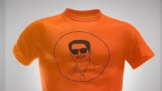 Animated 3D T-shirt Mockup