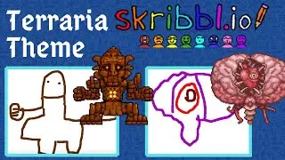 So I hosted a Skribbl.io event with a Terraria theme.