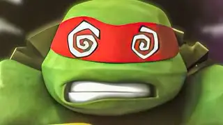 Shell shocking encounter between turtles of different dimension